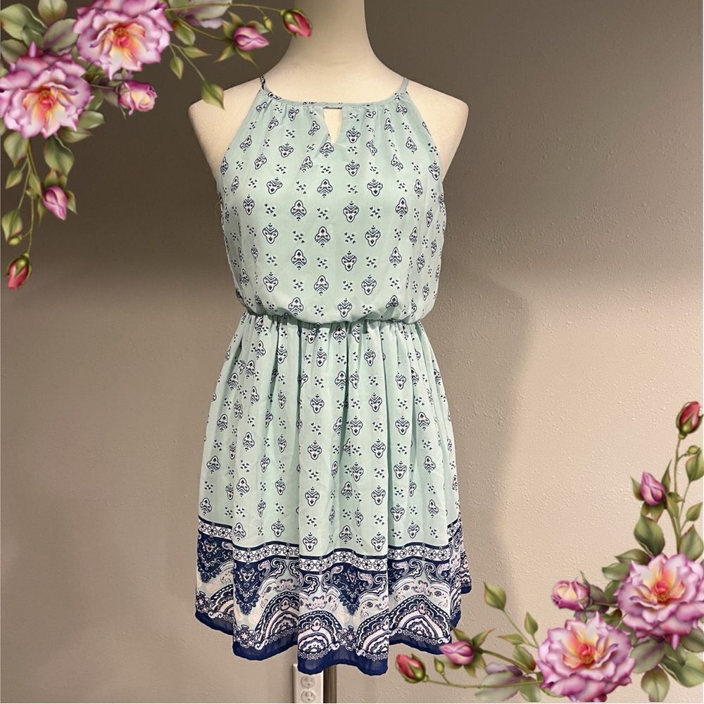 Blue Rain mini‎ halter sleeveless dress size XS